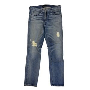 3X1 NYC Women's 26 Blue Jeans Ripped Distressed Sexy Urban Streetwear Everyday
